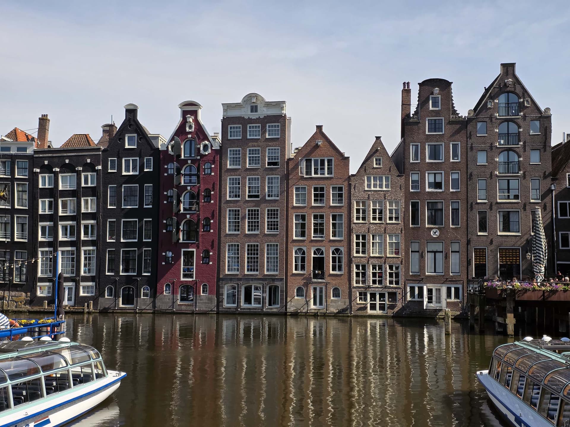 On tour with the app in Amsterdam.